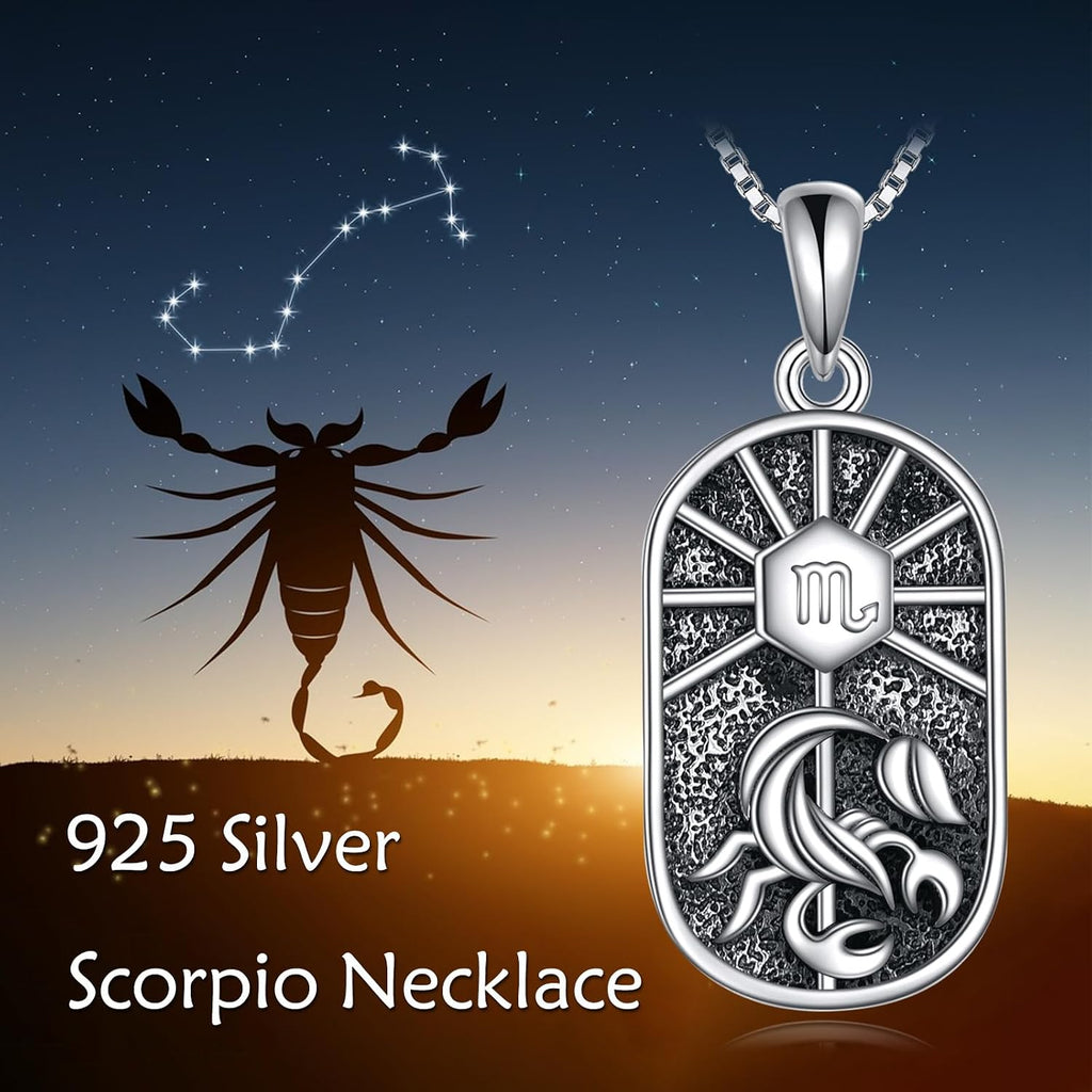 Constellation Necklace for Women 925 Sterling Silver Zodiac Sign Pendant Astrology Horoscope Constellation Jewelry
