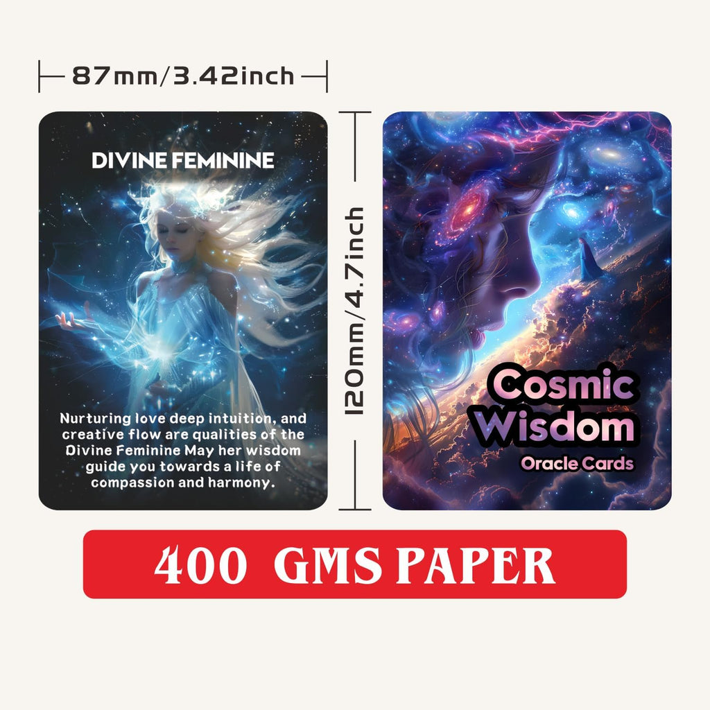 Cosmic Wisdom Oracle Cards, Life Path Universe Spiritual Wisdom Oracle, Universe Manifestation Oracle Deck, Zodiac Manifestation Oracle Cards. Predictions , Astrology and Horoscope Cards(3.42*4.72)