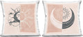 | Boho Two Tone Moon Sun, 18 X 18 Each